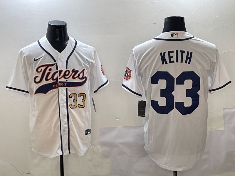 Men Detroit Tigers #33 Keith White Jointly Name 2025 Nike MLB Jersey style 4